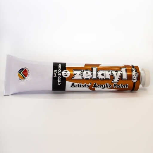 Zellen Zelcryl Acrylic Paint 50ml (antique gold)