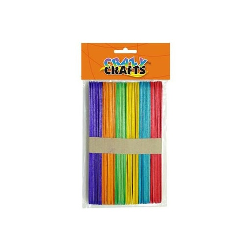 Crazy Craft Coloured Doctor Sticks (50)