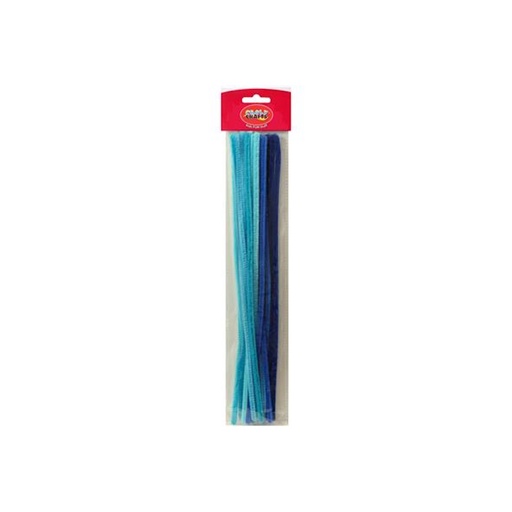 Crazy Craft Chenille Stems Pipe Cleaners (mixed blue) (18)