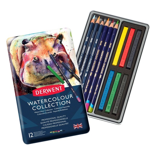 Derwent Watercolour Collection Tin (12)