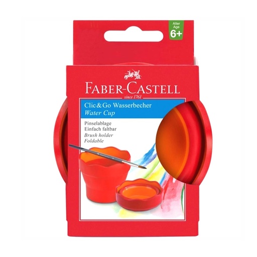 Faber-Castell Clic & Go Water Pot (red/orange)