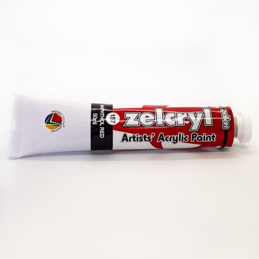 Zellen Zelcryl Acrylic Paint 50ml (naphtol red)