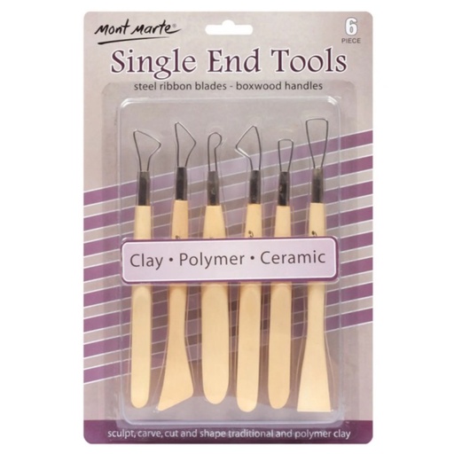 Mont Marte Single End Sculpting Tools (6 piece)