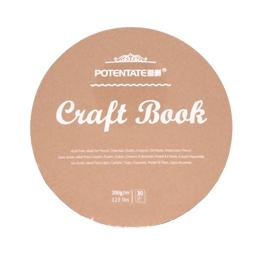 Potentate Craft Circle Book 200gsm (ø250mm) (30 sheets)