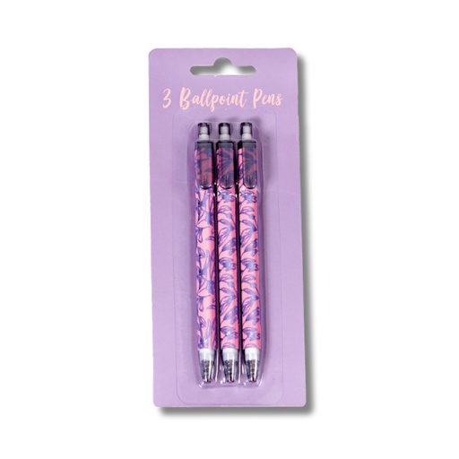 Kenzel Ballpoint Pen 3 Set (pink)