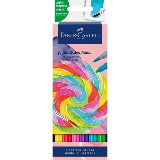 Faber-Castell Goldfaber Aqua Dual Marker Candy Shop Set (6)