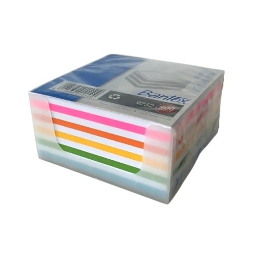 Bantex Half Size Cube Refill 9cm x 9cm (rainbow)