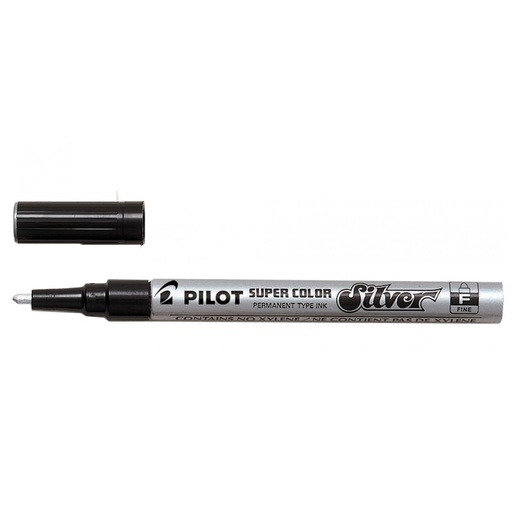 Pilot Super Colour Permanent Marker Fine (silver)