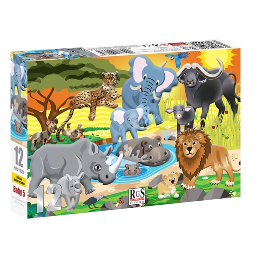 Baby 5 Cardboard Puzzle (12 pieces)