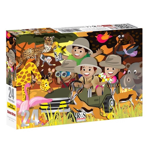 Game Drive Cardboard Puzzle (24 pieces)