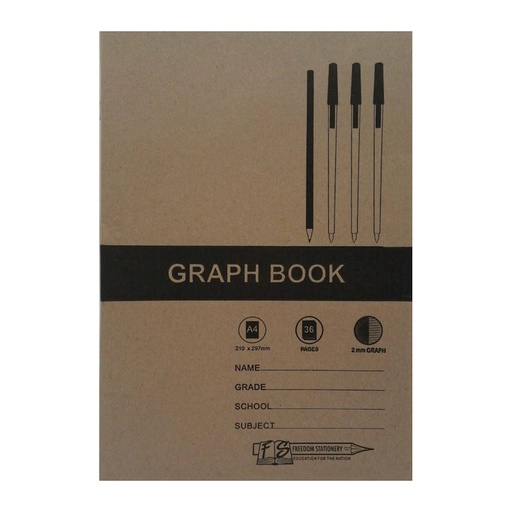 College Exercise Book Graph 2mm A4 (36 page)
