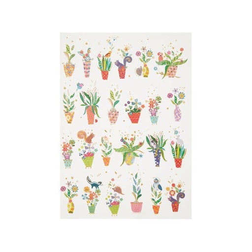 Turnowsky Stitched Notebook Plants A4 100gsm (32 sheets) (TN204104)