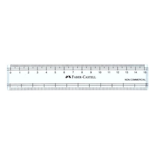 Faber-Castell Clear Ruler 15cm