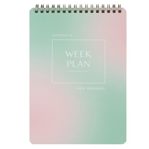 Colour Me Weekly Planner Top Spiral Bound A5 (green) (8025)