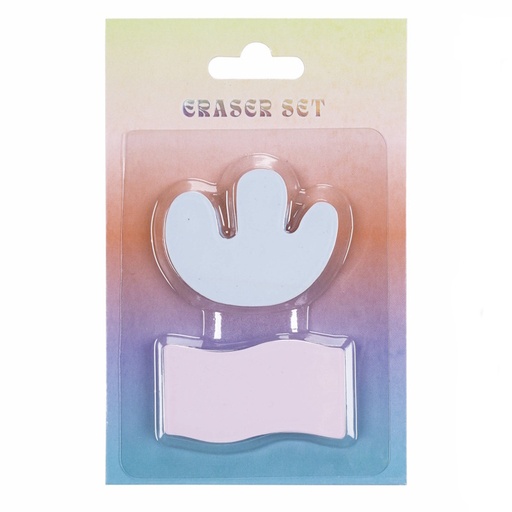 Colour Me Vibes Novelty Eraser Shapes Set (2) (8049)