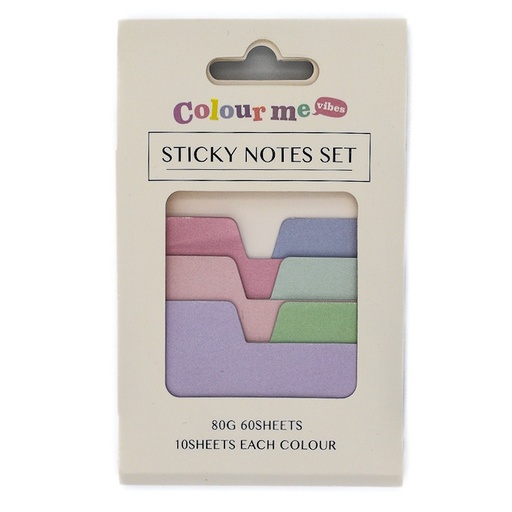 Colour Me Vibes Sticky Notes Tab Set (6 colours) (8094)