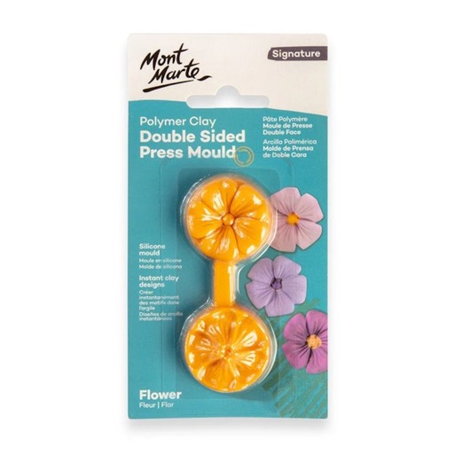 Mont Marte Polymer Clay Double Sided Press Mould (flower)