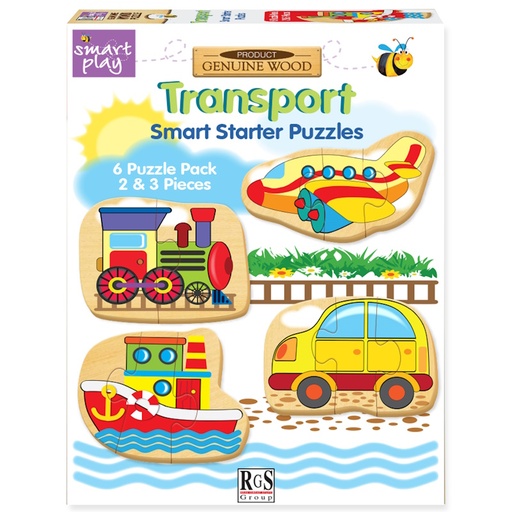 Transport Smart Starter Wooden Puzzle (2 & 3 pieces)