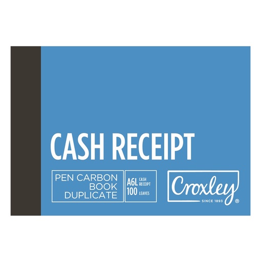 Croxley Duplicate Cash Receipt Book A6 (100) (JD16CR)