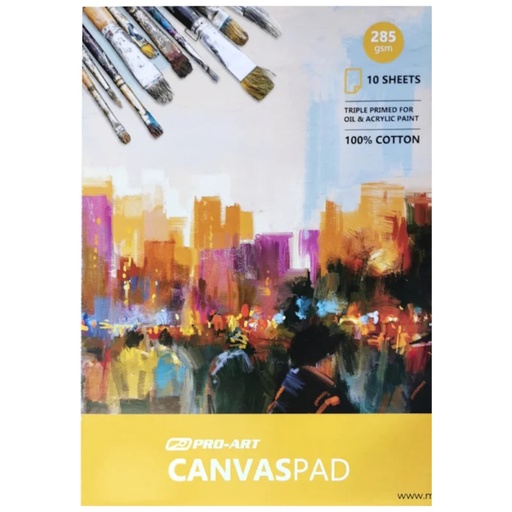 Pro-Art Canvas Pad 285gsm (10 sheets)