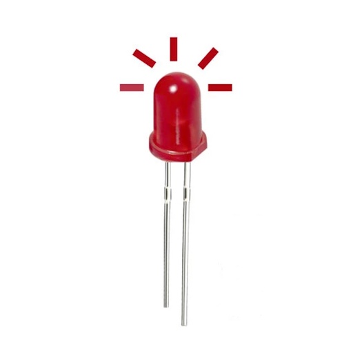 LED 5mm (flashing red)