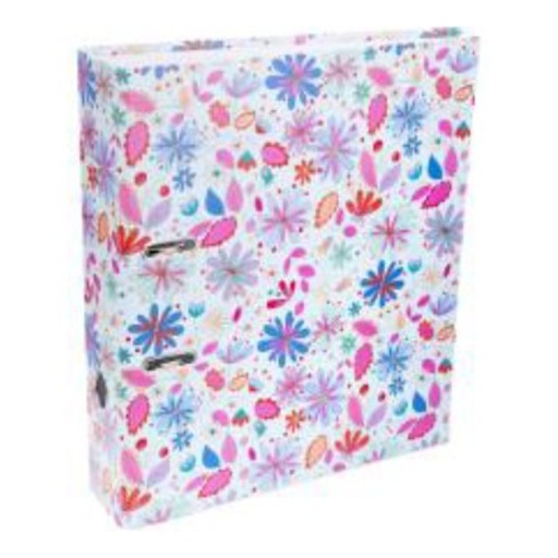 Turnowsky Lever Arch File A4 70mm (blue flowers) (TL2303)