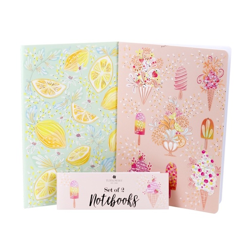 Turnowsky Stitched Notebook Set of 2 Summer Breeze A5 (32 sheets) (TN245101)