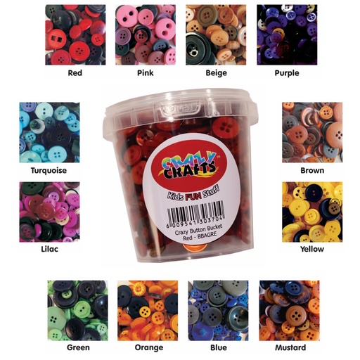 Crazy Craft Button Bucket