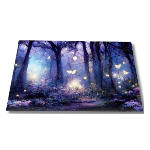 Kenzel Button Envelope A4 (CF2403) (enchanted forest)