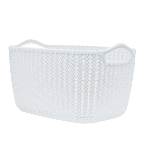 Miss Molly Weave Basket 12l (white)