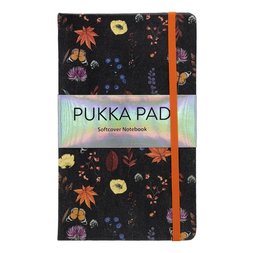 Pukka Bloom Journal A5 (black) (192 lined cream pages)