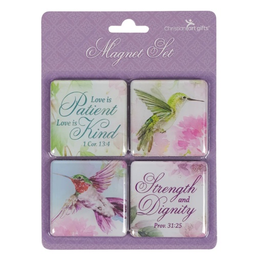 Hummingbird Strength and Dignity Magnet Set (4) (MGS079)