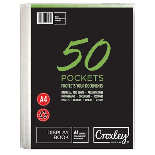 Croxley Display File with Hard Cover A4