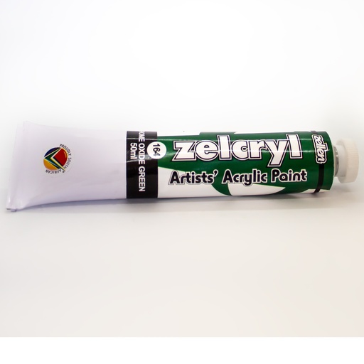 Zellen Zelcryl Acrylic Paint 50ml (chrome oxide green)