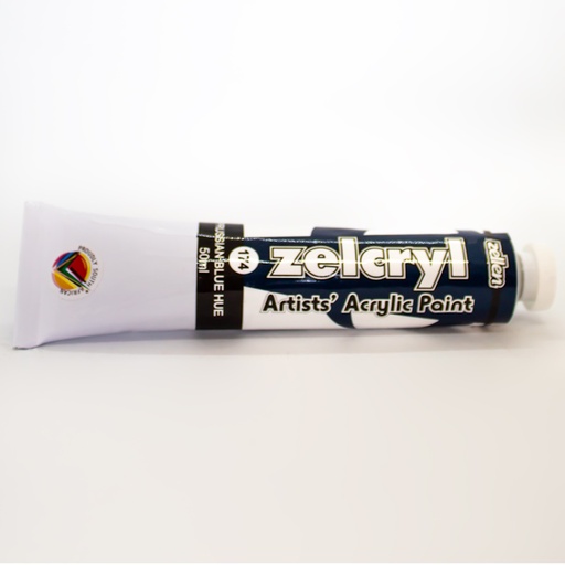 Zellen Zelcryl Acrylic Paint 50ml (prussian blue hue)