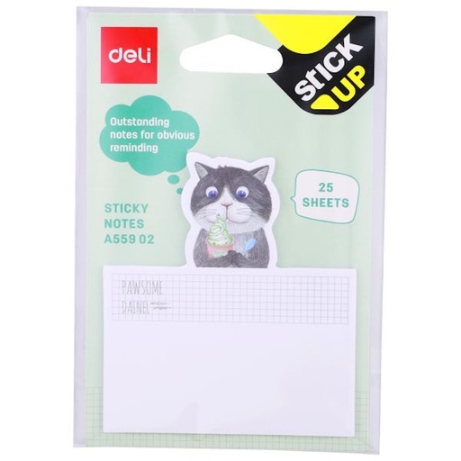 Deli Stick Up Sticky Notes 75 x 84mm (25 sheets) (A559c)