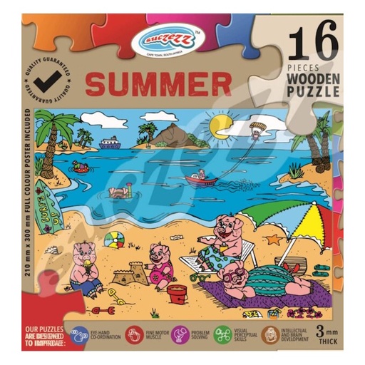 Summer Wooden Puzzle (16 piece)