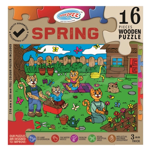 Spring Wooden Puzzle (16 piece)