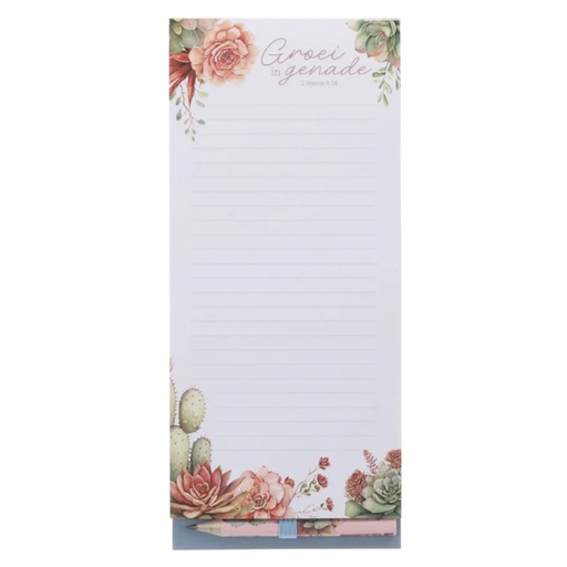 Groei in Genade Magnetic Notepad (FN067)