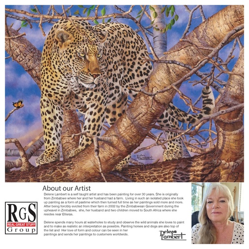 Leopards Gaze Cardboard Puzzle (1500 pieces)