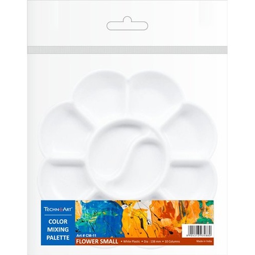 TechnoArt Colour Mixing Palette Flower Small (ø138mm)
