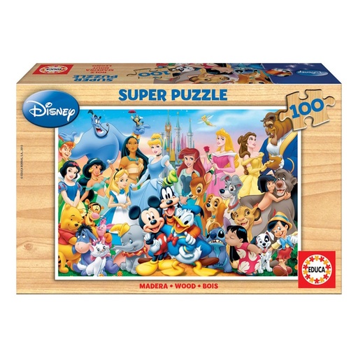 The Wonderful World Of Disney Wooden Puzzle (100 pieces)