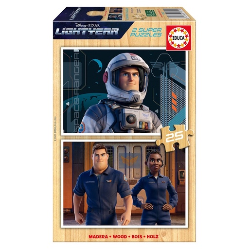 Lightyear Wooden Puzzle (2 x 25 pieces)