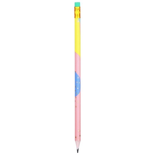 Deli Macaron Hexagonal Pencil with Eraser HB (each)