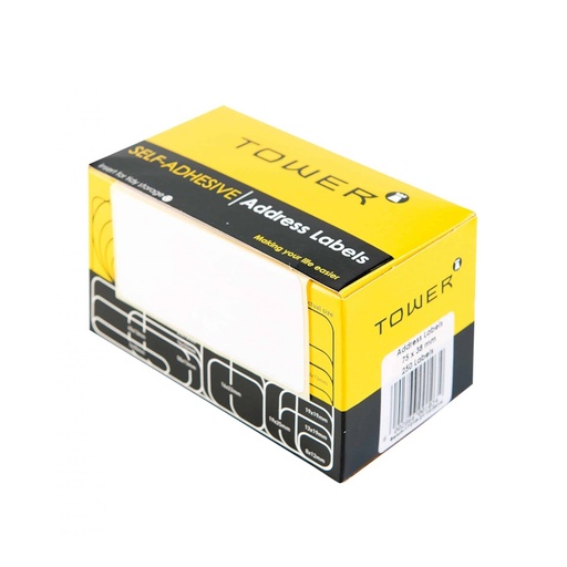 Tower Address Labels 75 x 38mm (white)