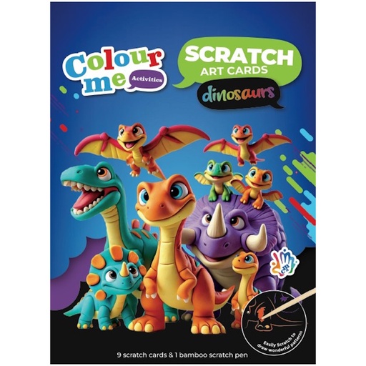 Colour Me Activities Scratch Art Cards (dinosaurs)