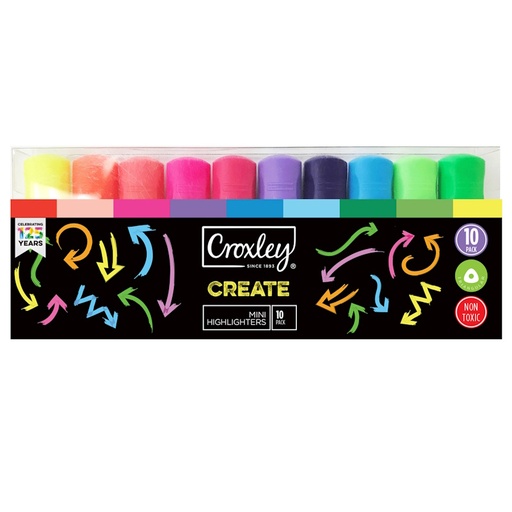 Croxley Create Mini Highlighters (10)