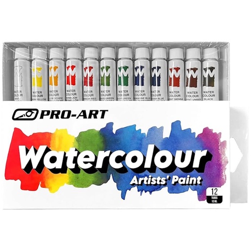 Pro-Art Watercolour Paint Set (12 colours)