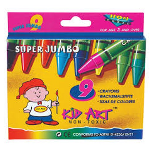 Kid Art Super Jumbo Wax Crayons (9)