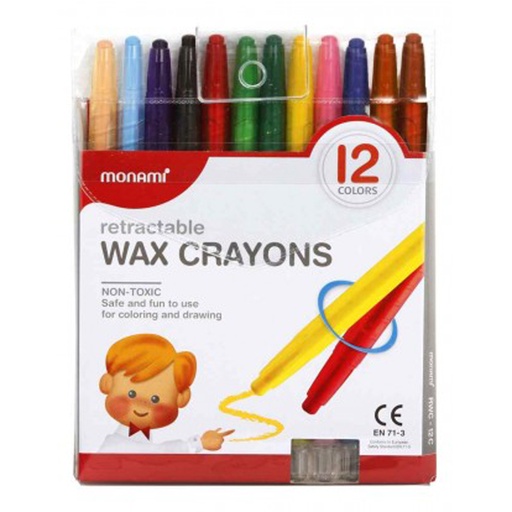 Monami Retractable Crayons (12)